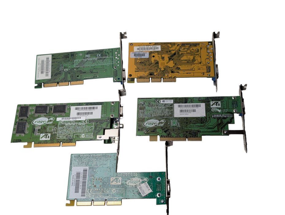 Lot of 5x AGP VGA Graphics Card PLEASE READ
