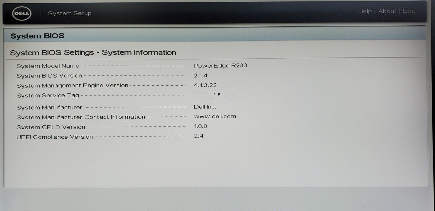 Dell PowerEdge R230 - Xeon E3-1220 v5, PERC H330 - No HDD/RAM