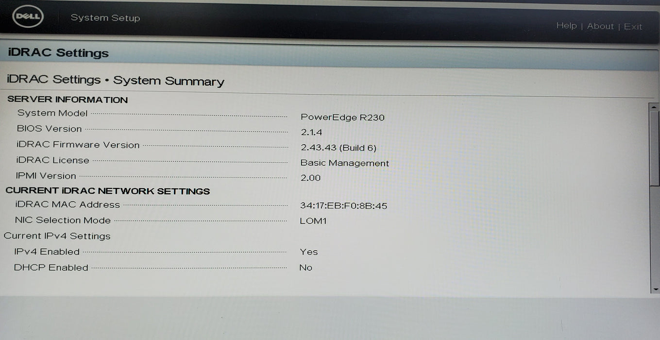Dell PowerEdge R230 - Xeon E3-1220 v5, PERC H330 - No HDD/RAM