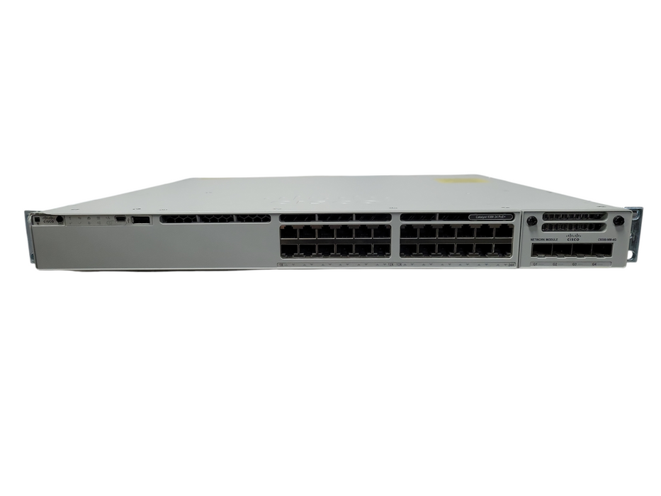 Cisco Catalyst C9300-24P 24-Port Gigabit Managed PoE+ Ethernet Switch 2x PSU