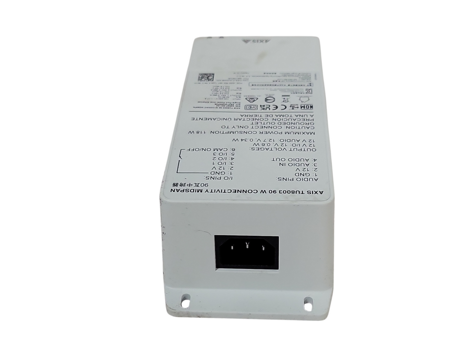 AXIS TU8003 90 W CONNECTIVITY MIDSPAN, Poe 90 W Security camera power injector