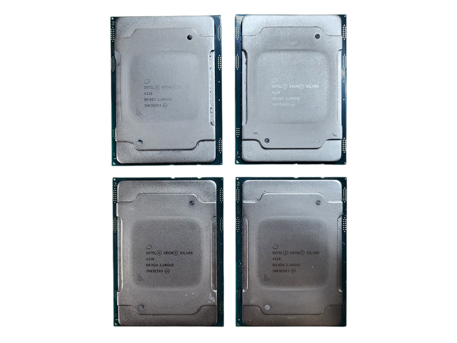 Lot of 4x Intel Xeon Silver 4110 2.10Ghz 8 Core SOCKET LGA 3647 CPU SR3GH
