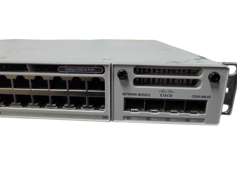 Cisco Catalyst C9300-24P 24-Port Gigabit Managed PoE+ Ethernet Switch 1x PSU