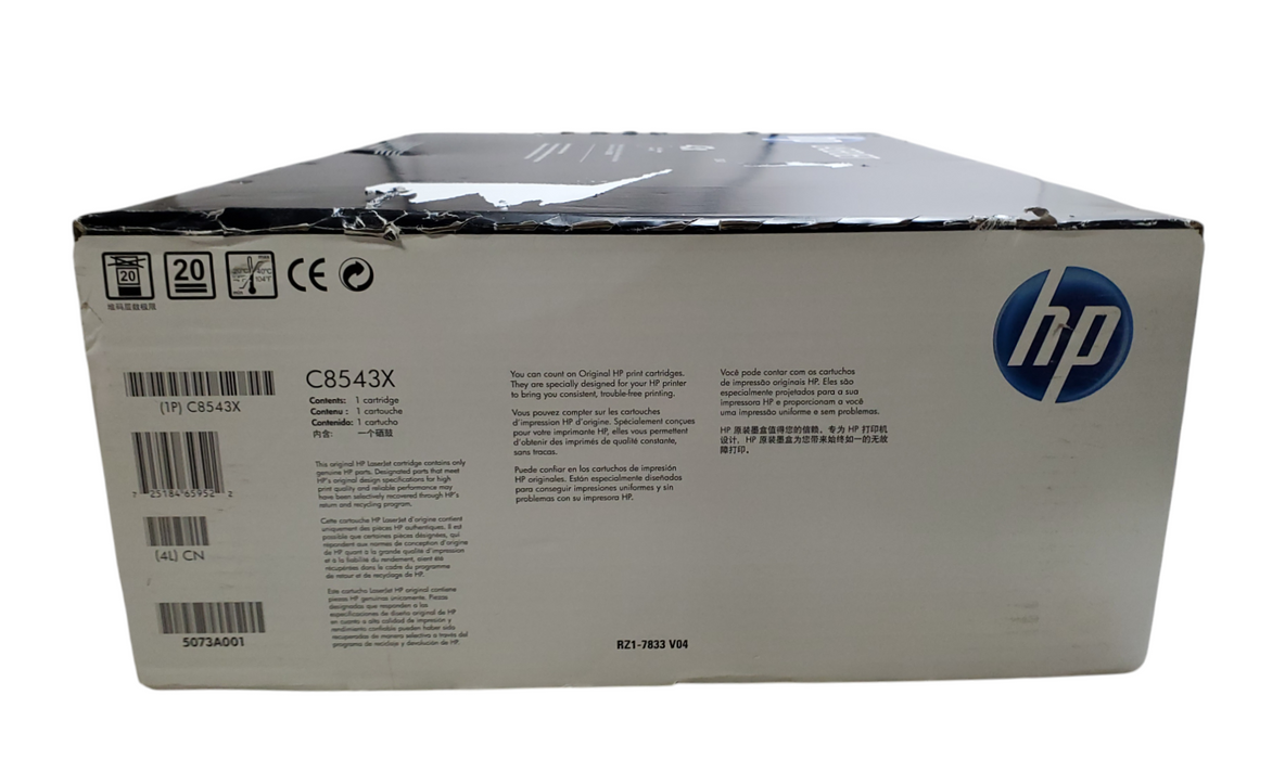 New - HP LaserJet 43X High Volume Print Cartridge - C8543X