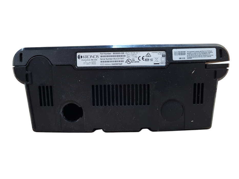 Kronos InTouch 9000 Time Clock 8609000-028 READ