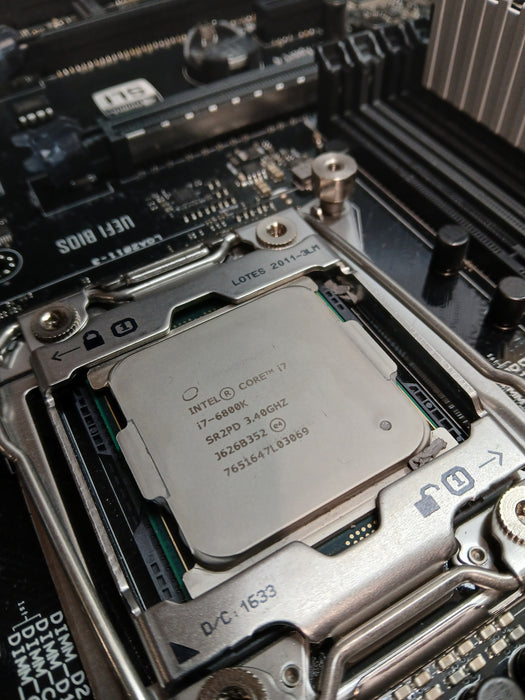 ASUS X99-E Motherboard w/ Intel i7-6800K 8GB No HDD *READ*
