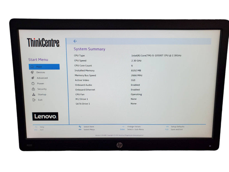 Lenovo ThinkCentre M70q USFF Desktop i5-10500T 8GB RAM NO HDD *READ* @
