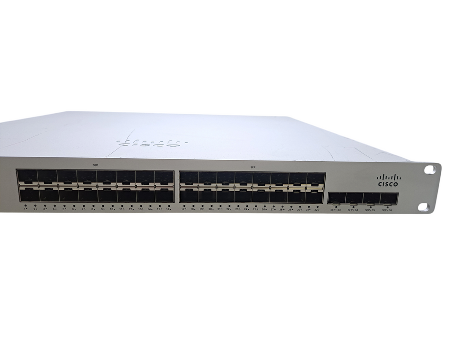 Cisco Meraki MS410-32-HW 32-Port 1G SFP, 4x 10G Cloud Managed Switch UNCLAIMED