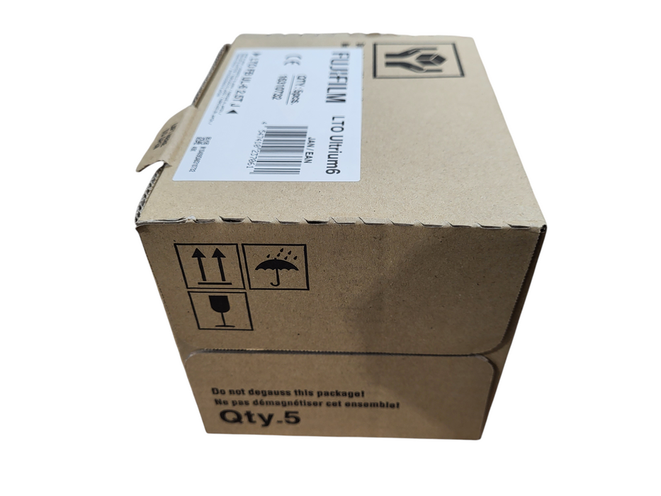 NEW Lot of 5 FUJIFILM LTO Ultrium 6 Data Cartridges 2.50TB 6.25TB