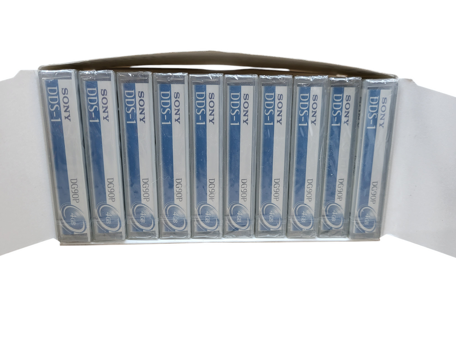 Sony DG90P DDS-1 Digital Audio Tape Data Cassette 4GB NEW/SEALED - Pack of 10