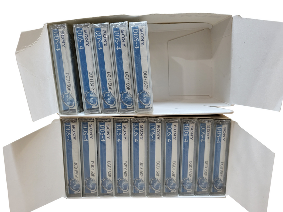 Lot of 15x SONY DDS-4 Data Tape Cartridge 20GB/40GB DGD150P DDS4