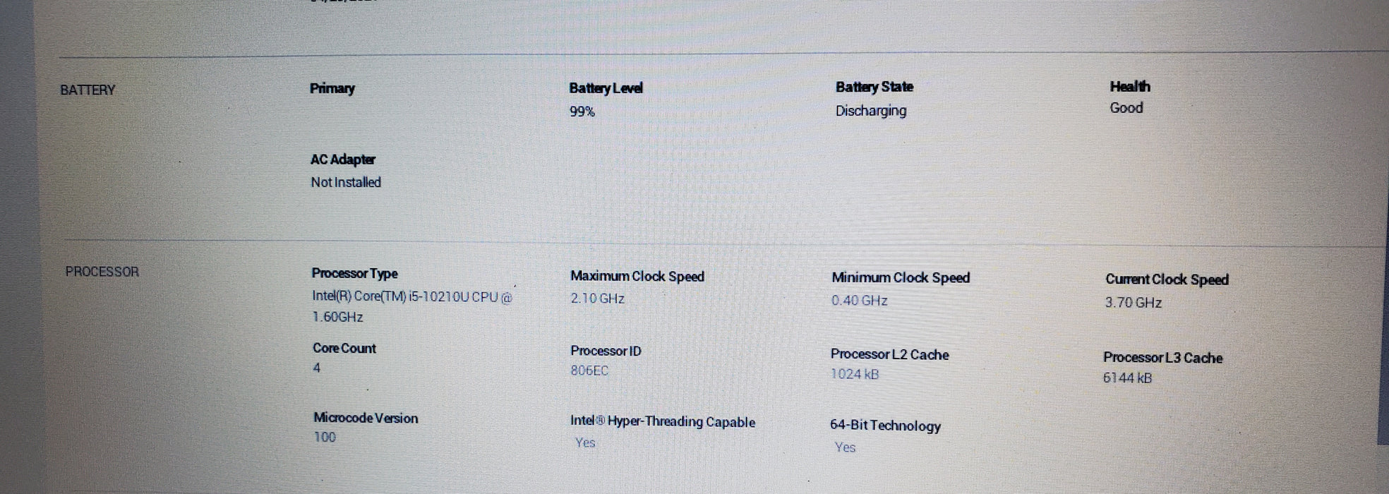 Dell Latitude 3510 i5-10210U 24GB RAM 256GB NVMe