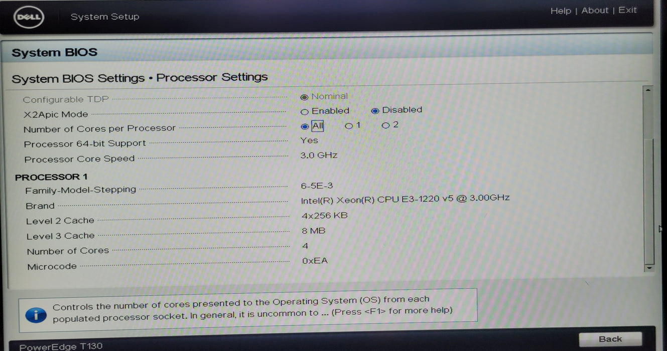 Dell PowerEdge T130 | Xeon E3-1220 v5 @3.00GHz 16GB DD4 | NO HDD