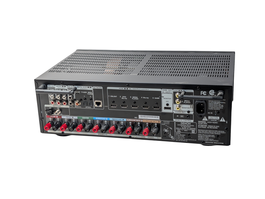 DENON AVR-X1300W 7.2 Network AV Receiver 4K HDMI