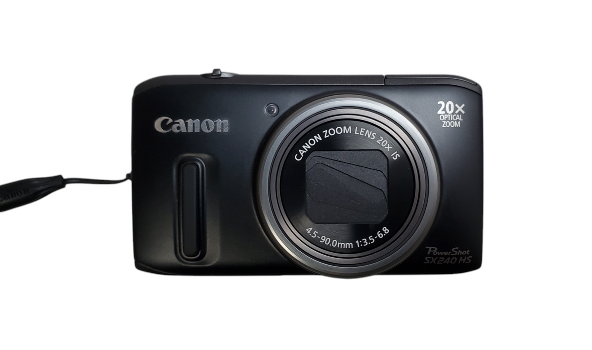 Canon PowerShot SX240 HS 12.1MP Digital Camera w/ Battery & Case