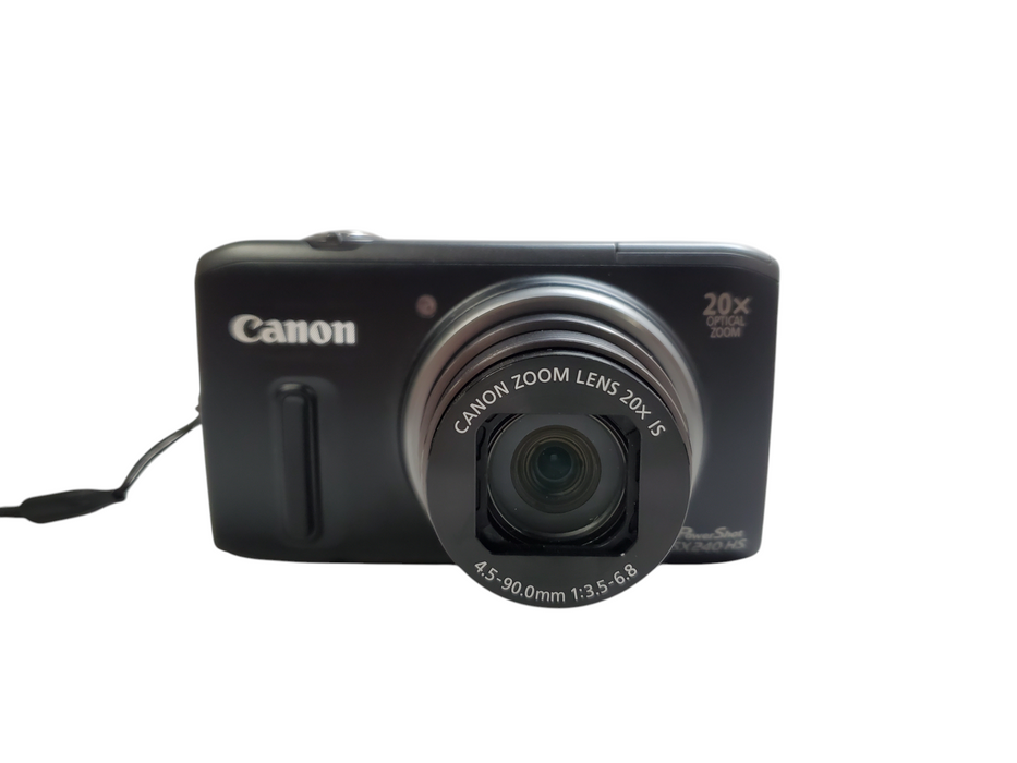 Canon PowerShot SX240 HS 12.1MP Digital Camera w/ Battery & Case