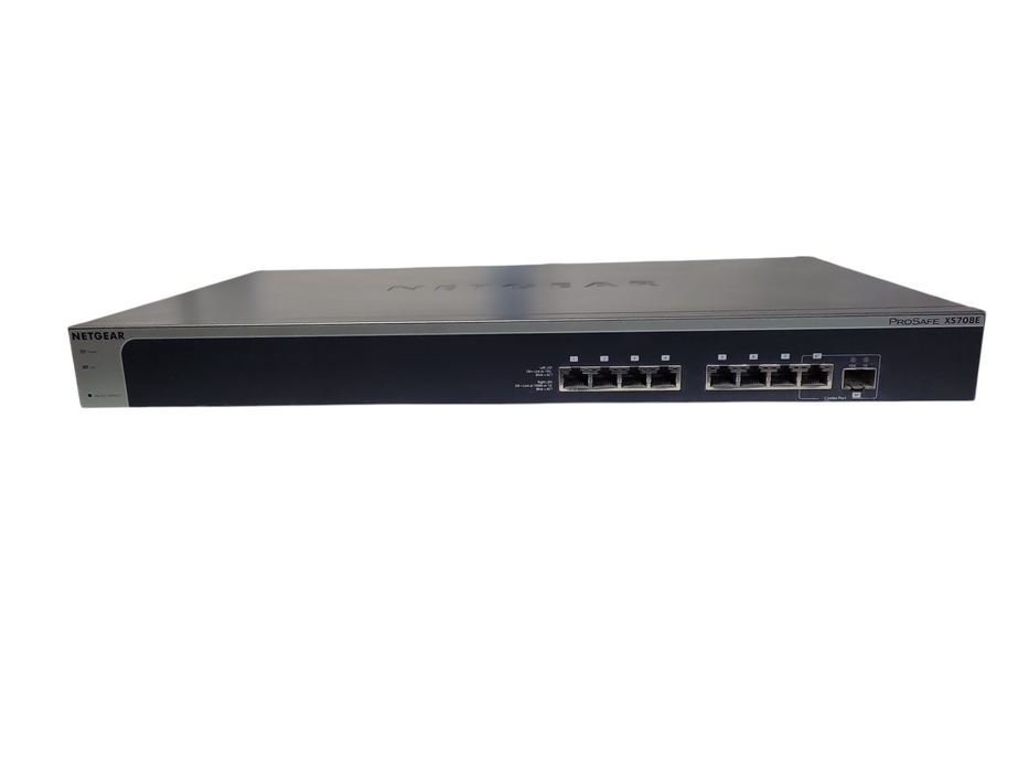 Netgear XS708E | 8-Port 10-Gigabit Prosafe Plus Ethernet Switch