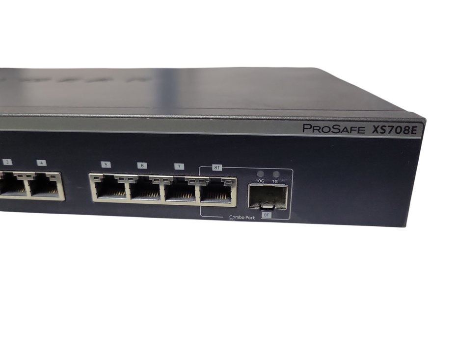 Netgear XS708E | 8-Port 10-Gigabit Prosafe Plus Ethernet Switch