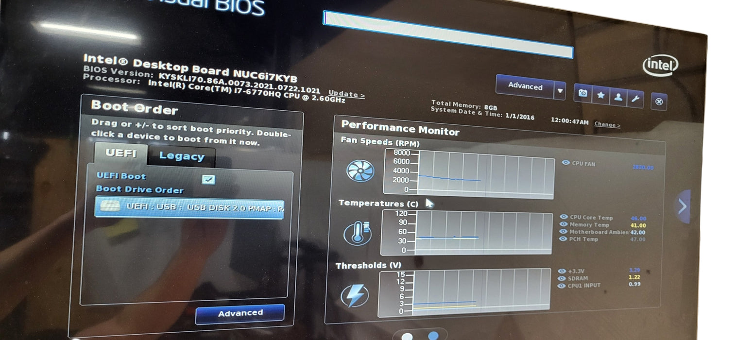 Intel NUC6I7KYK i7-6770HQ CPU | 8GB DDR4 | 256GB NVMe