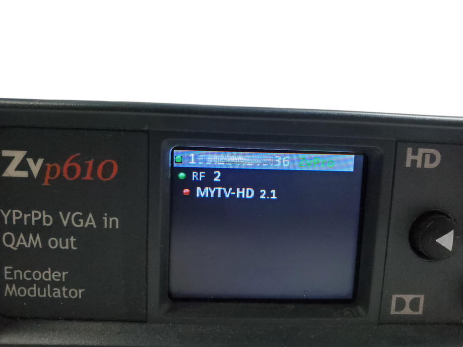 ZeeVee ZV Pro Zvp610 YPrPb VGA in QAM out Encoder Modulator
