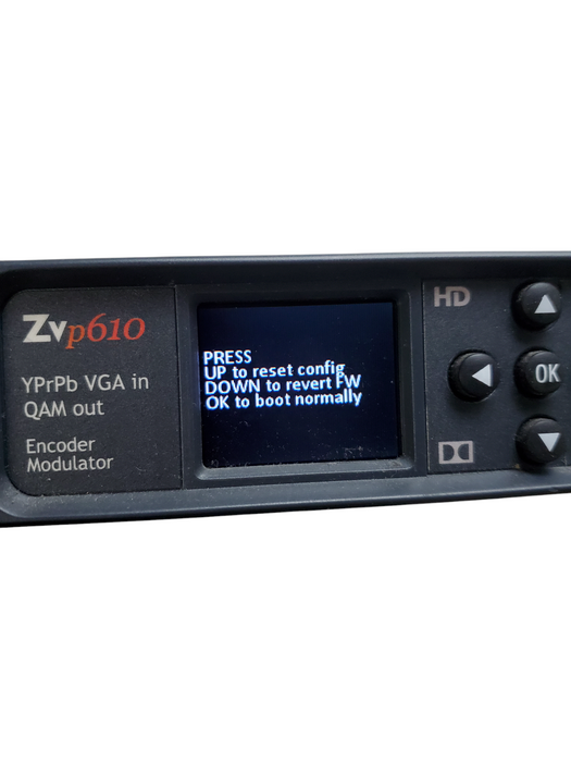 ZeeVee ZV Pro Zvp610 YPrPb VGA in QAM out Encoder Modulator