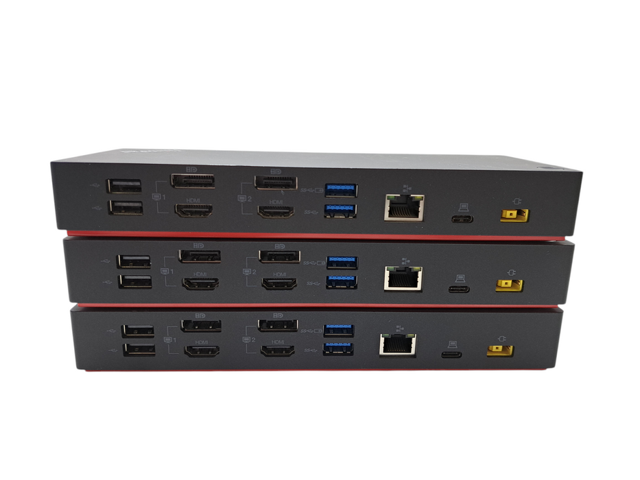 Lot of 3x Lenovo ThinkPad DUD9011D1 / 40AF Hybrid USB-C with USB-A Docks