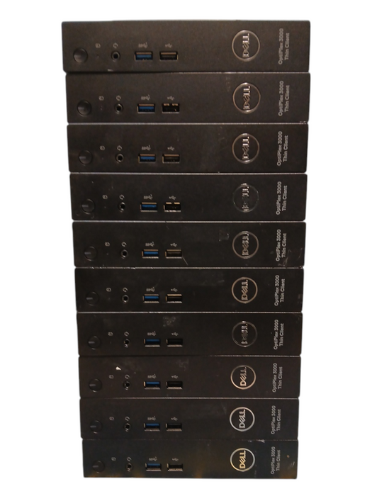 Lot of 10x Dell OptiPlex 3000 D154U Thin Client w/ Pentium Silver 8GB RAM *READ*