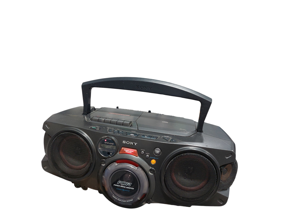 Sony CFD-G70 CD Radio Cassette-Corder Player Power Drive Woofer Stereo