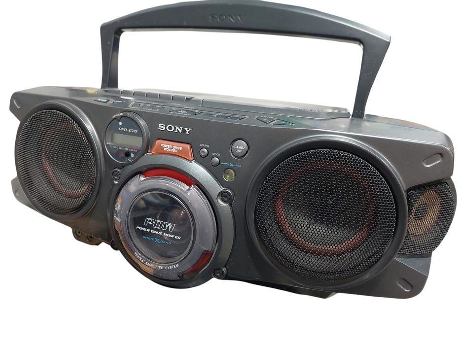 Sony CFD-G70 CD Radio Cassette-Corder Player Power Drive Woofer Stereo
