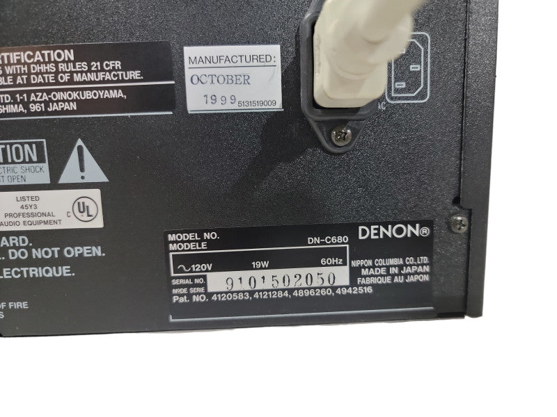 Vintage| DENON DN-C680 Professional CD Player |