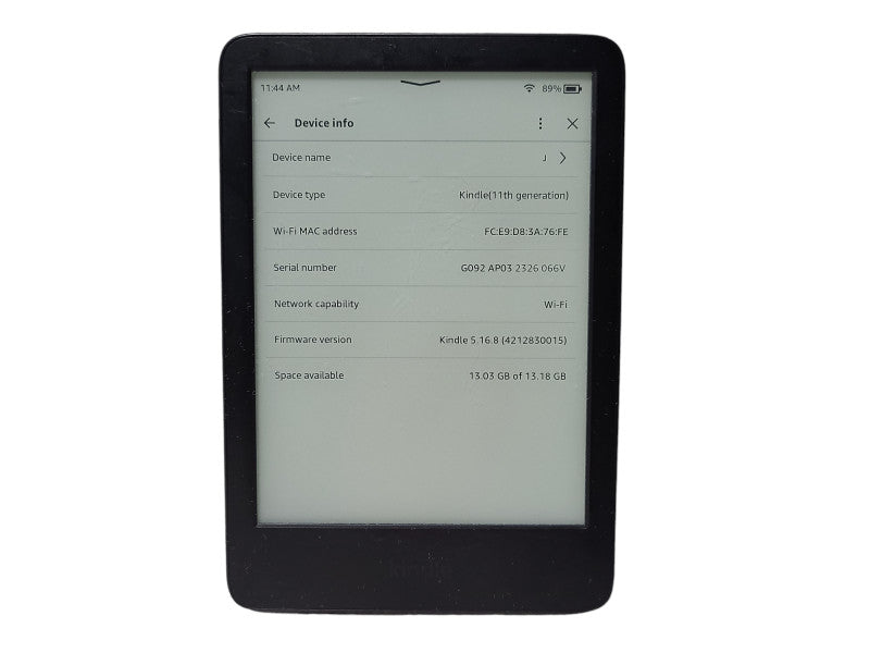 Amazon Kindle (C2V2L3) 2022 16GB Wi-Fi 6 Inch (11th Gen) E-Reader READ $