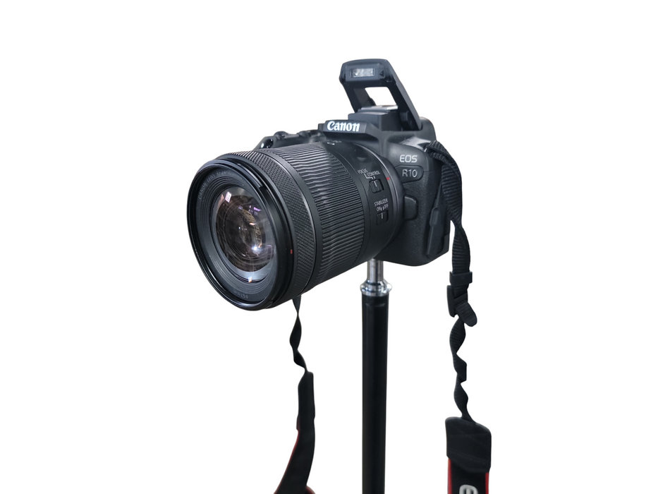 Canon EOS R10 Mirrorless Camera w/ RF 24-205mm F4 L IS USM [+ Tripod + 128GB SD]