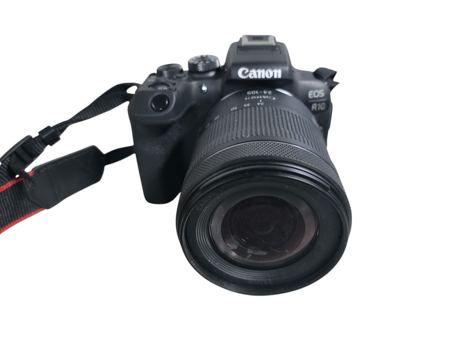Canon EOS R10 Mirrorless Camera w/ RF 24-205mm F4 L IS USM [+ Tripod + 128GB SD]