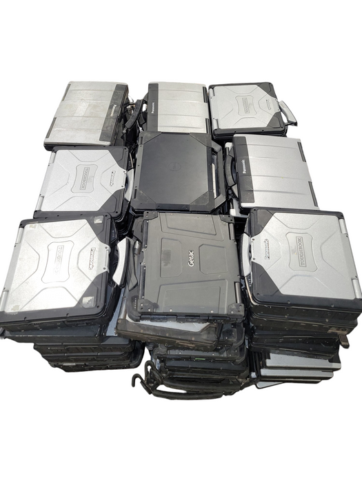 Lot 82x  Mix ToughBooks Panasonic/Getac/Dell Rugged Pentium/1-2g/3-5g  AS-IS
