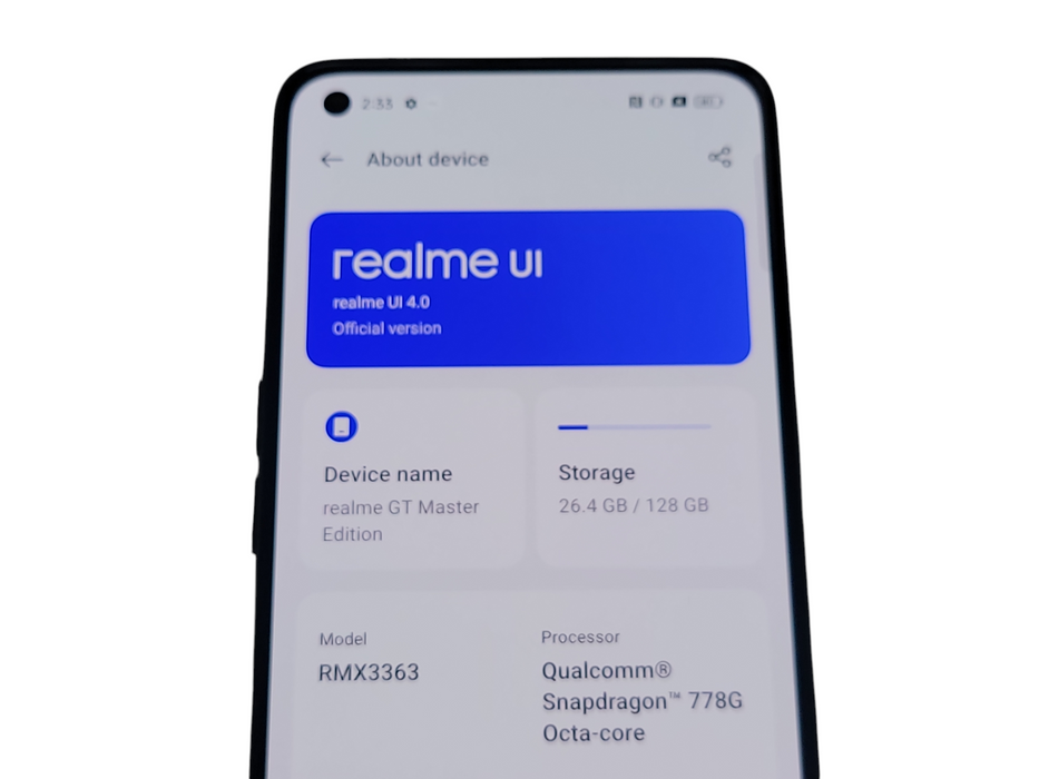Realme GT Master Edition - 128GB - Gray [RMX3363]