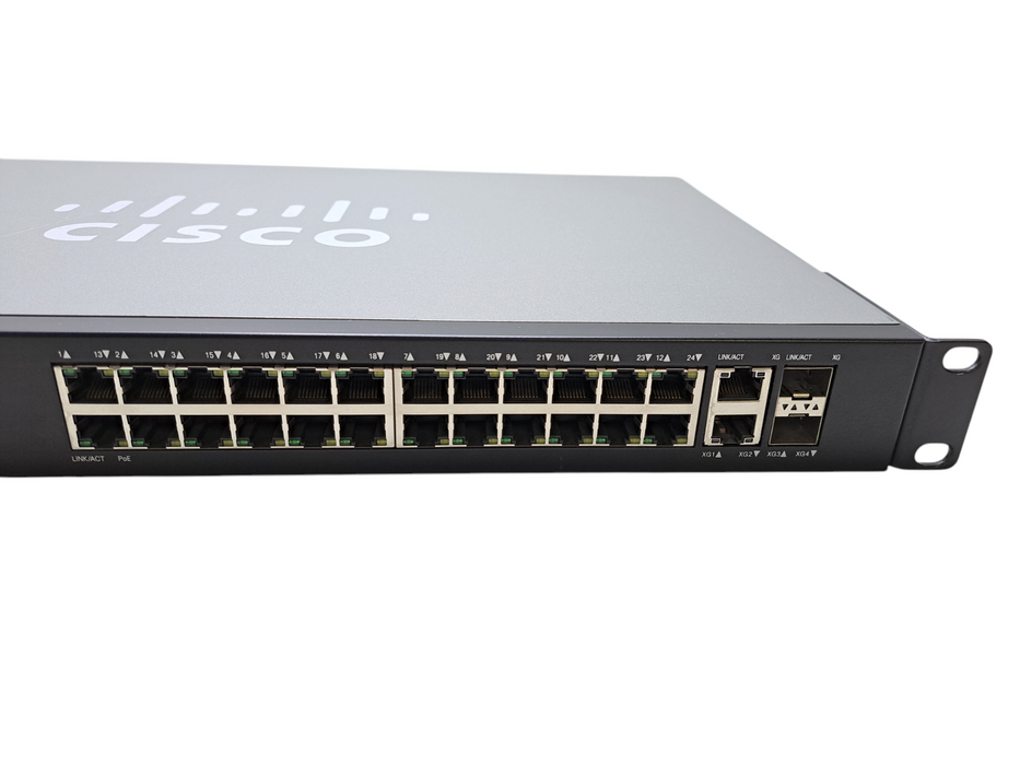 Cisco SG250X-24P | 24-Port Gigabit PoE with 4-Port 10-Gigabit Smart Switch