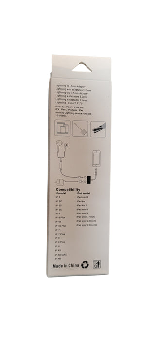 Lightning to 3.5MM adapter model:MH030