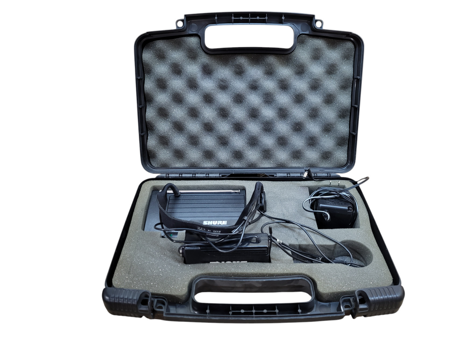 Shure T3 Receiver and T1 Transmitter With WH20 Microphone Case & Adaptor