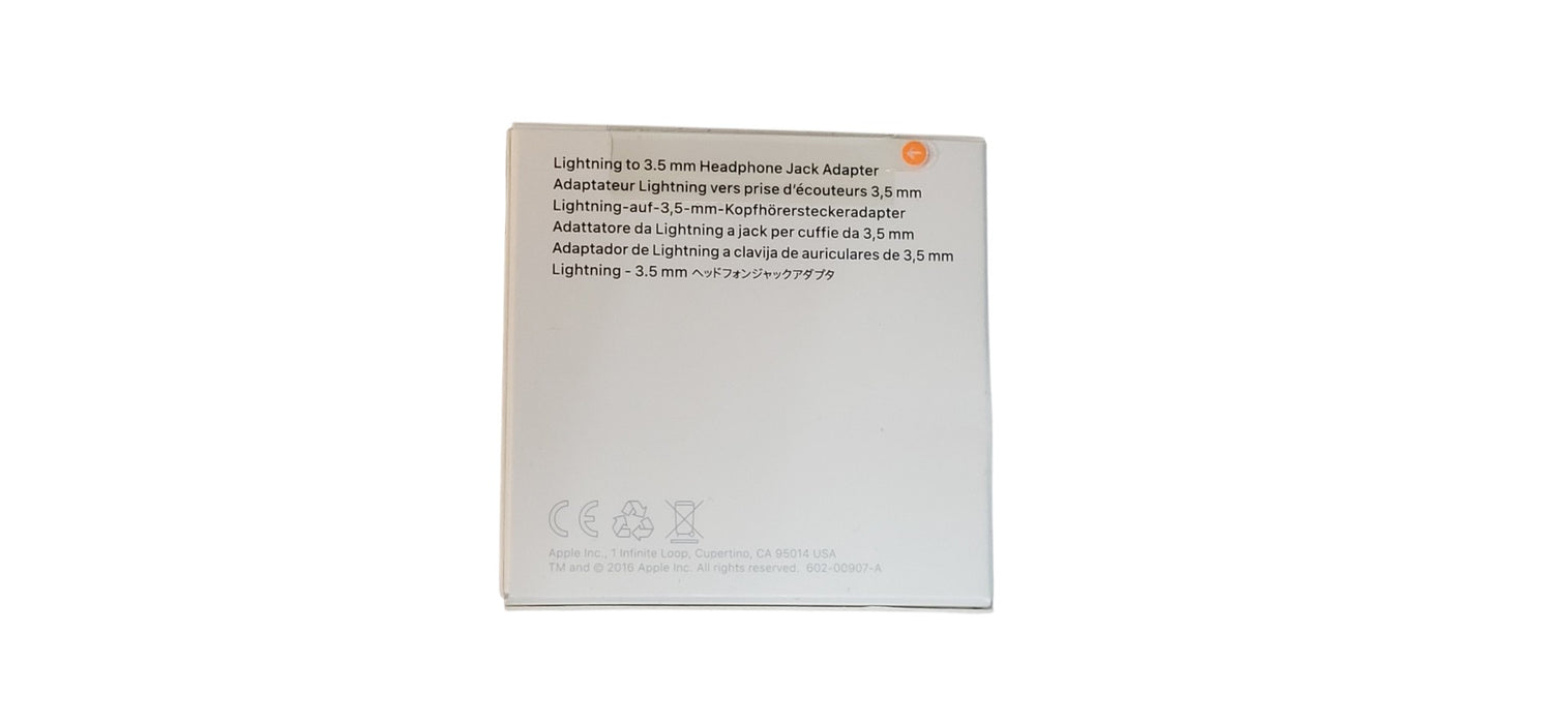 Brand New in  Sealed Box Apple Lightning to 3.5 mm Headphone Jack Adapter A1749