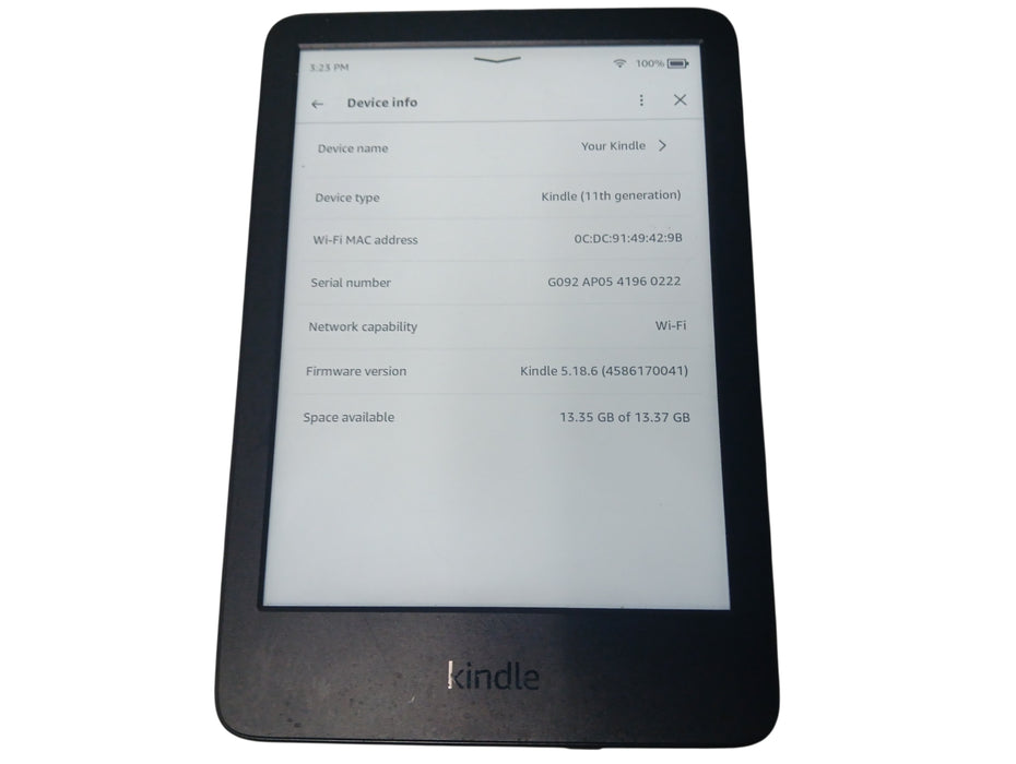 Amazon Kindle 11th Gen - 16GB - Black [C2V2L3]