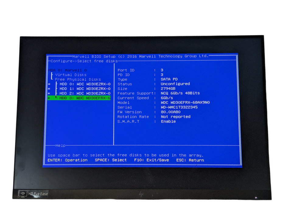 HPE ProLiant MicroServer Gen10 AMD Opteron X3216 APU 32GB RAM 4x 3TB HDD