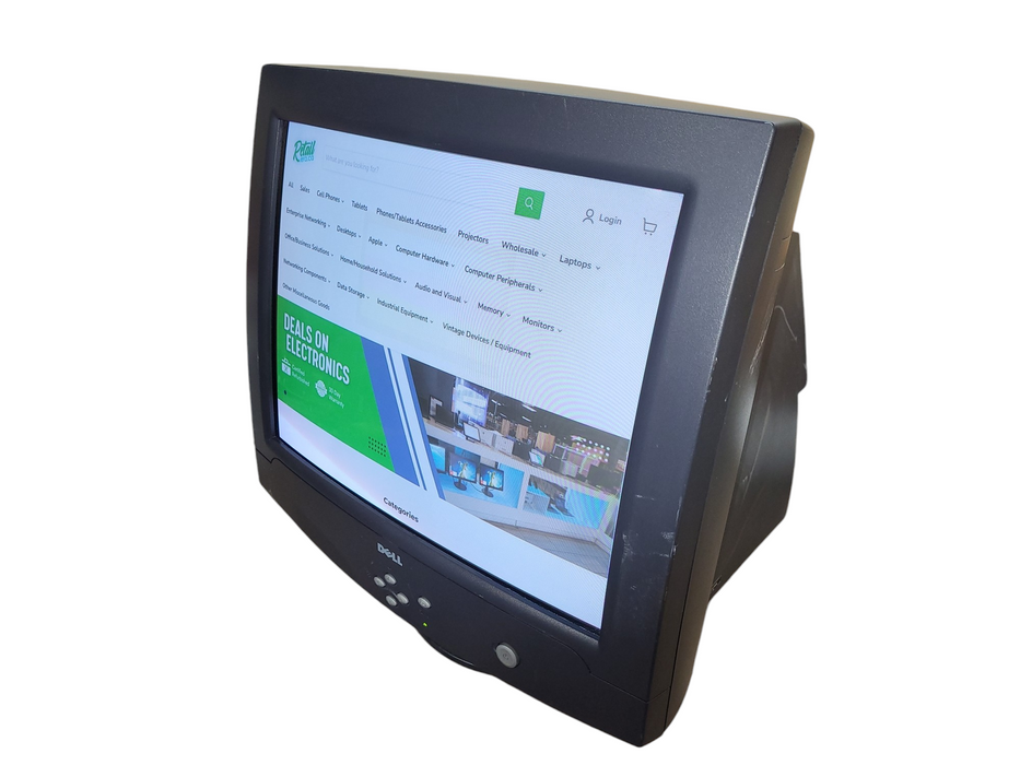 Vintage Dell E771p 17" CRT VGA PC Monitor Retro 1024 x 768 85Hz READ
