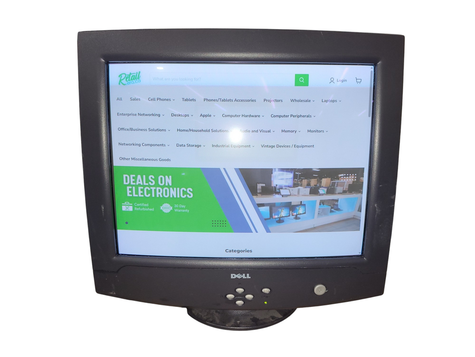 Vintage Dell E771p 17" CRT VGA PC Monitor Retro 1024 x 768 85Hz READ