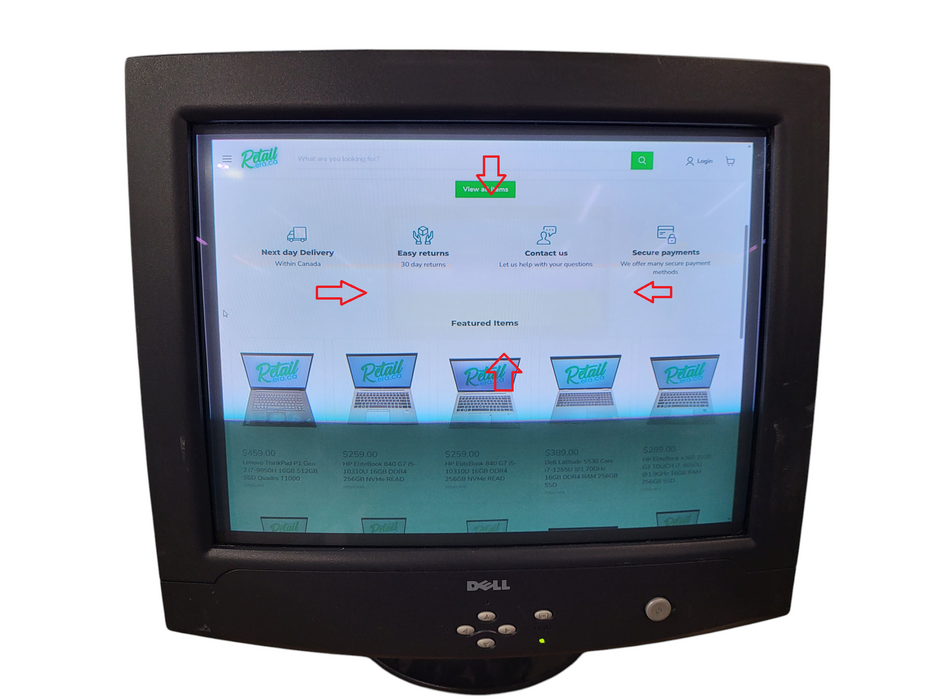 Vintage Dell E771p 17" CRT VGA PC Monitor Retro 1024 x 768 85Hz READ