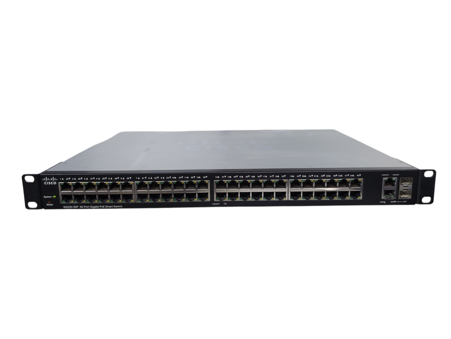 Cisco SG220-50P 50-Port Gigabit PoE Smart Plus Switch