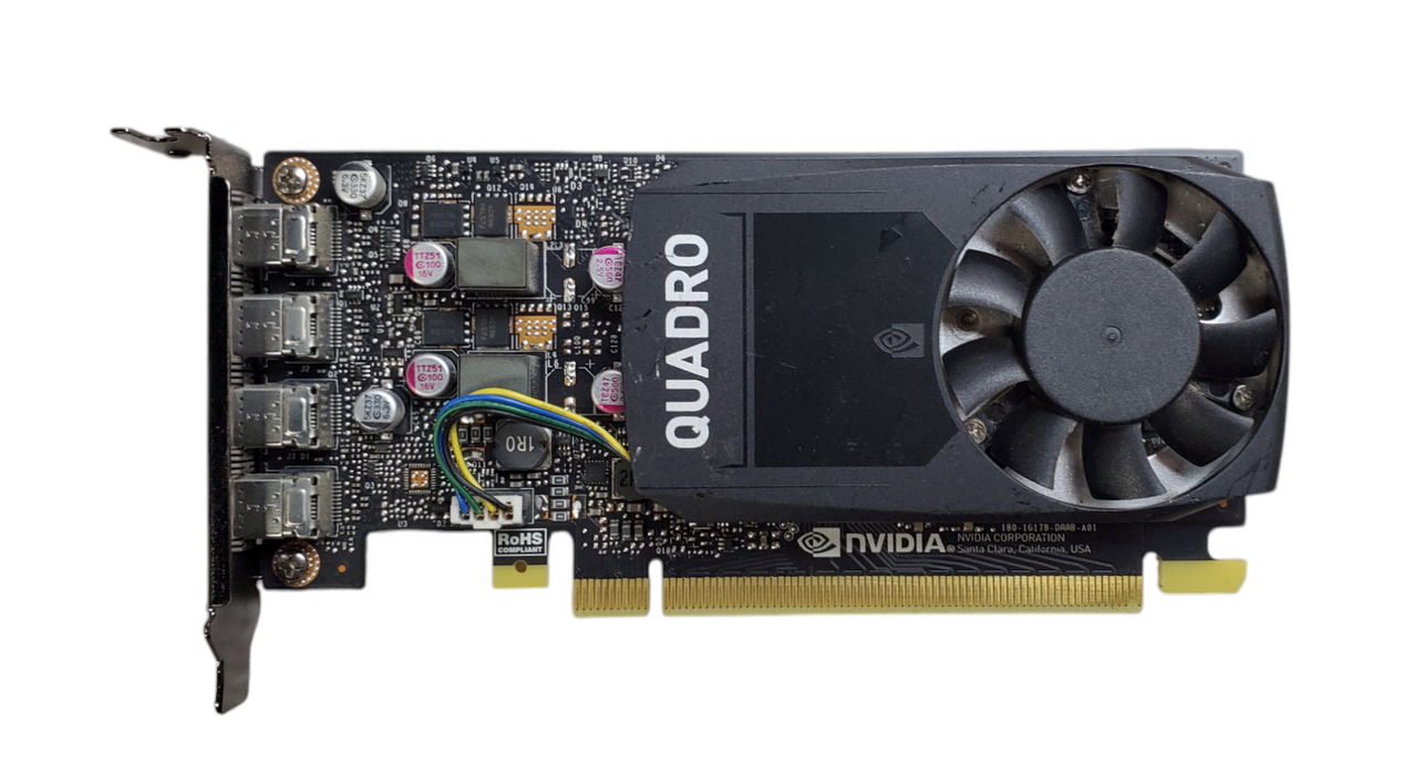 NVIDIA Quadro P1000 4GB Graphics Card - Low Profile Bracket