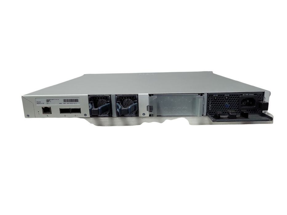 Cisco Meraki MS410-32-HW 32-Port 1G SFP, 4x 10G Cloud Managed Switch UNCLAIMED