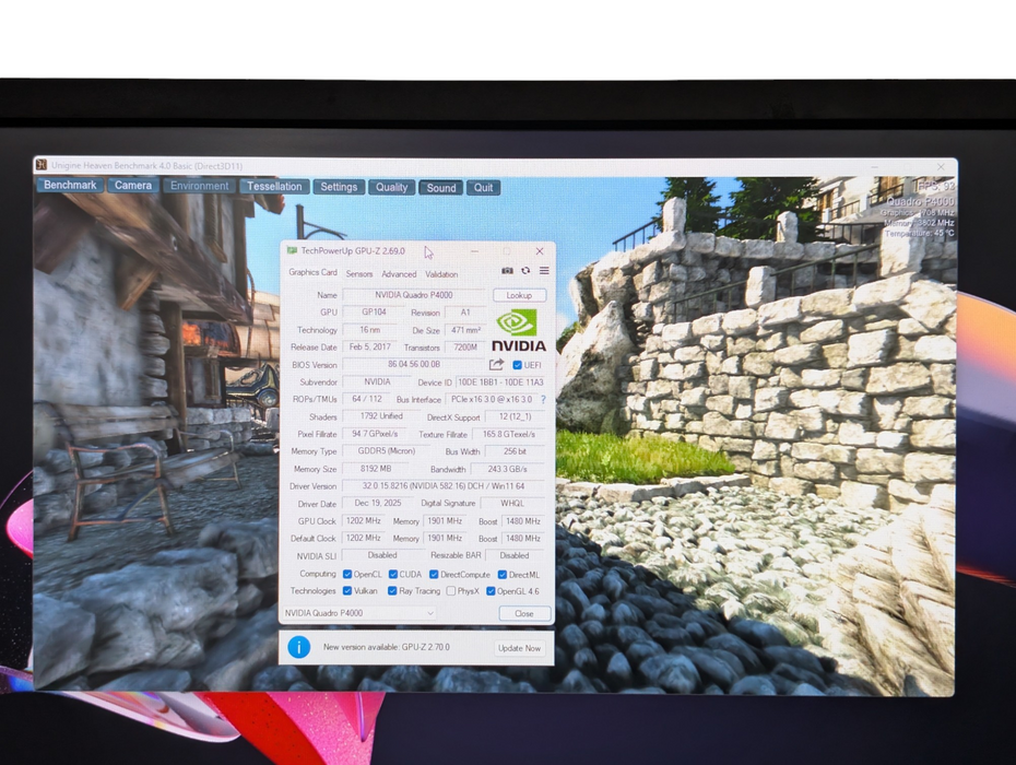 NVIDIA Quadro P4000 8GB GPU