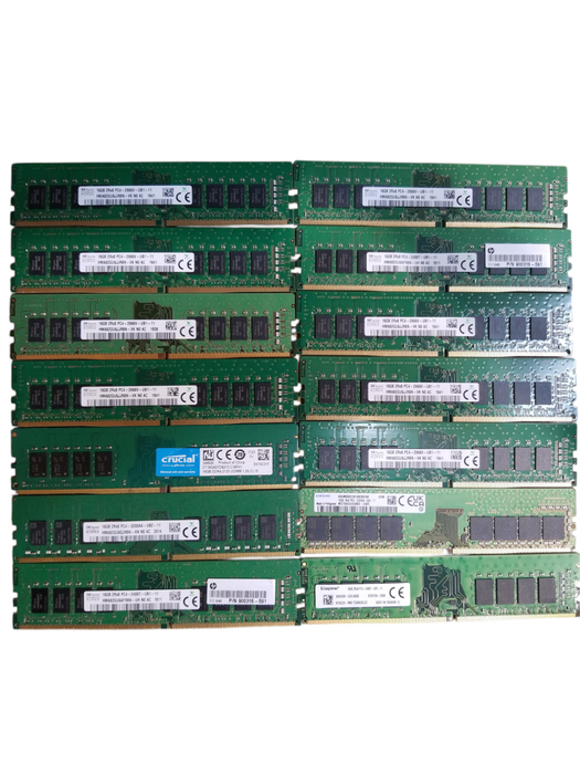 Lot of 30x, Assorted 16GB DDR4 Desktop RAM