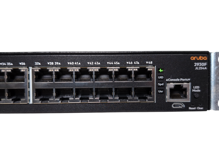 HP Aruba 2930F 48-Port Gigabit Ethernet Managed Switch JL254A w/ Rack Ears